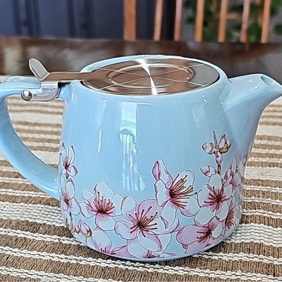 ALFRED Ceramic & Stainless Steel Teapot 20oz dripless spout heat resistant - Picture 8 of 16